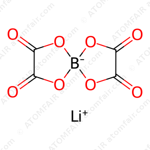 Borate(1-), bis(ethanedioato(2-)-kappaO1,kappaO2)-, lithium (1:1), (T-4)- LiBOB (CAS: 244761-29-3)