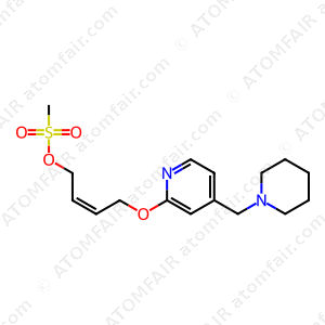 2-Buten-1-ol, 4-[[4-(1-piperidinylmethyl)-2-pyridinyl]oxy]-, 1-methanesulfonate, (2Z) (CAS: 2897634-05-6)