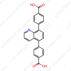 4,4'-(Quinoline-5,8-diyl)dibenzoic acid (CAS: 2349368-63-2)