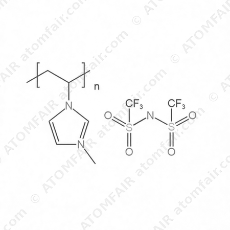 Poly-1-vinyl-3-methylimidazole bis(trifluoromethyl)sulfonyl imide salt (CAS: N/A)