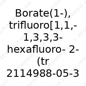Borate(1-), trifluoro[1,1,1,3,3,3-hexafluoro-2-(trifluoromethyl)-2-propanolato-κO]-, lithium (1:1), (T-4) (CAS: 2114988-05-3)