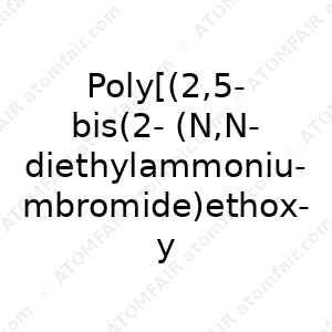 Poly[(2,5-bis(2-(N,N-diethylammoniumbromide)ethoxy)-1,4- phenylene)-alt-1,4-phenylene] (CAS: N/A)