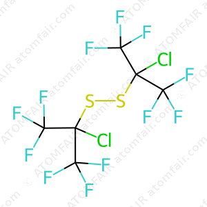 Bis[1-chloro-2,2,2-trifluoro-1-(trifluoromethyl)ethyl] disulfide (CAS: 125042-82-2)