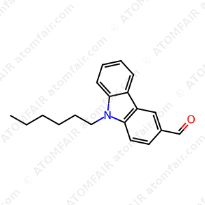 9H-Carbazole-3-carboxaldehyde, 9-hexyl (CAS: 183718-72-1)