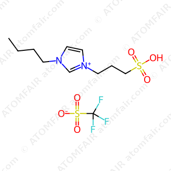 1-propylsulfonic-3-butylimidazolium trifluoromethanesulfonate (CAS: 613673-26-0)