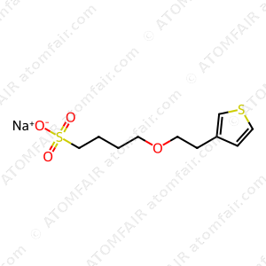 1-Butanesulfonic acid, 4-[2-(3-thienyl)ethoxy]-, sodium salt (1:1) (CAS: 701917-11-5)