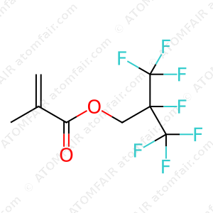 2-Propenoic acid, 2-methyl-, 2,3,3,3-tetrafluoro-2-(trifluoromethyl)propyl ester (CAS: 88581-71-9)