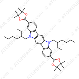 5,11-Bis(2-ethylhexyl)-3,9-bis(4,4,5,5-tetramethyl-1,3,2-dioxaborolan-2-yl)-5,11-dihydroindolo[3,2-b]carbazole (CAS: N/A)