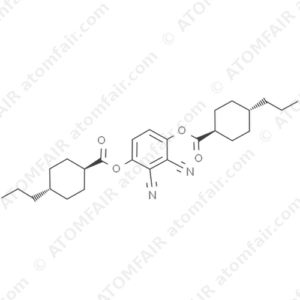 Cyclohexanecarboxylic acid, 4-propyl-, 1,1'-(2,3-dicyano-1,4-phenylene) ester, (trans,trans) (CAS: 75414-71-0)