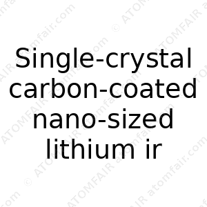 Single-crystal carbon-coated nano-sized lithium iron phosphate (CAS: N/A)