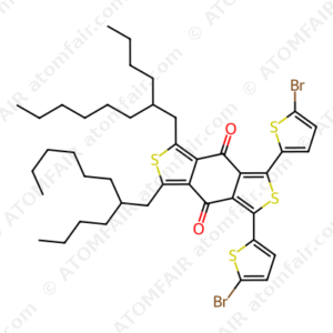 4H,8H-Benzo[1,2-c:4,5-c']dithiophene-4,8-dione, 1,3-bis(5-bromo-2-thienyl)-5,7-bis(2-butyloctyl) (CAS: 2093197-75-0)