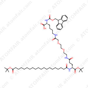 Fmoc-L-Lys[C20-OtBu-Glu(OtBu)-AEEA]-OH (CAS: 2612237-97-3)