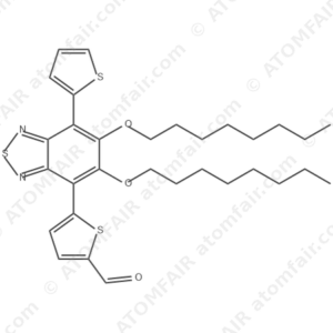 2-Thiophenecarboxaldehyde, 5-[5,6-bis(octyloxy)-7-(2-thienyl)-2,1,3-benzothiadiazol-4-yl] (CAS: 1948278-62-3)