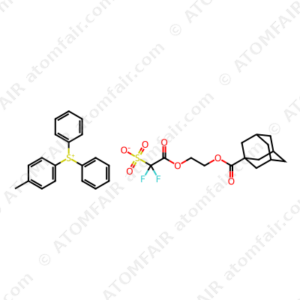 Sulfonium, (4 - methylphenyl)diphenyl -, Salt with 2 - [(2,2 - difluoro - 2 - sulfoacetyl)oxy]ethyl tricyclo[3.3.1.1³,⁷]decane - 1 - carboxylate (CAS: 1135815-31-4)
