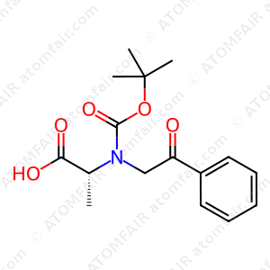 D-Alanine, N-[(1,1-dimethylethoxy)carbonyl]-, 2-oxo-2-phenylethyl ester (CAS: 1345594-38-8)