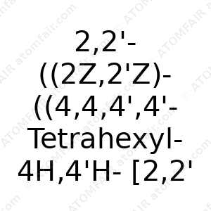 2,2'-((2Z,2'Z)-((4,4,4',4'-Tetrahexyl-4H,4'H-[2,2'- bi(cyclopenta[1,2-b:5,4-b']dithiophene)]-6,6'-diyl) bis(methanylylidene))bis(5,6-difluoro-3-oxo-2,3-dihydro-1H-indene-2,1-diylidene))dimalononitrile (CAS: N/A)