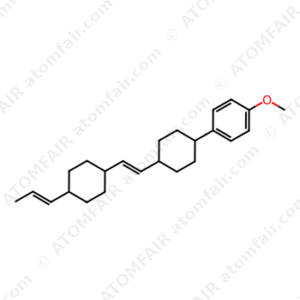 Benzene,1-methoxy-4-[trans-4-[(1E)-2-[trans-4-(1E)-1-propen-1-ylcyclohexyl]ethenyl]cyclohexyl] (CAS: 174079-92-6)
