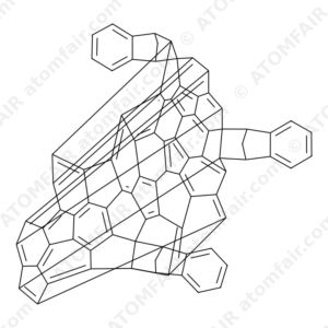 1',1'',1''',4',4'',4'''-Hexahydrotri[1,4] methanonaphtho[2',3':1,2;2'',3'':23,42;2''',3''':32,50][5,6] fullerene-C60-Ih (CAS: 1363385-54-9)