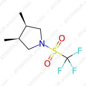 Pyrrolidine, 3,4-dimethyl-1-[(trifluoromethyl)sulfonyl]-, (3R,4S)-rel (CAS: 1710656-27-1)