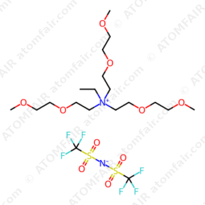 N-ethyl-2-(2-methoxyethoxy)-N,N-bis(2-(2-methoxyethoxy)ethyl)ethan-1-aminium bis(trifluoromethylsulfonyl)imide (CAS: N/A)
