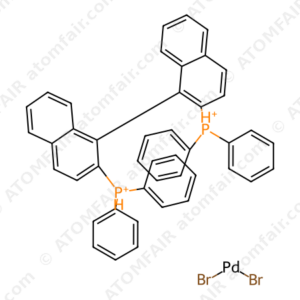 dibromo(2,2'-bis(diphenylphosphino)-1,1'-binaphthyl)palladium(II) (CAS: 366488-99-5)