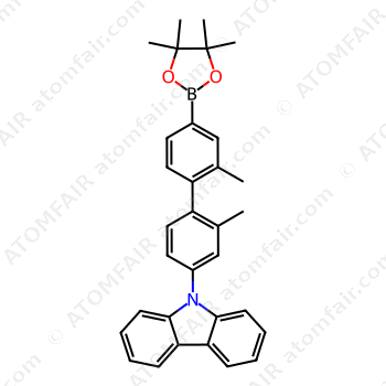 9-(2,2'-dimethyl-4'-(4,4,5,5-tetramethyl-1,3,2-dioxaborolan-2-yl)biphenyl-4-yl)-9H-carbazole (CAS: 1122650-91-2)