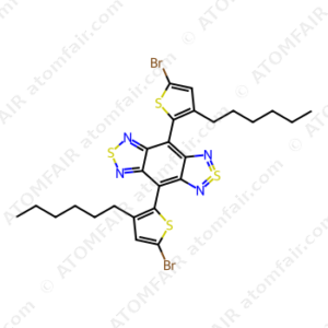 2,8-Bis(5-bromo-3-hexylthiophen-2-yl)-5lambda4,11-dithia-4,6,10,12-tetrazatricyclo[7.3.0.03,7]dodeca-1(12),2,4,5,7,9-hexaene (CAS: 2813350-41-1)