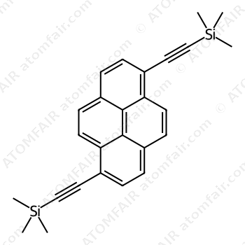 Silane, (1,6-pyrenediyldi-2,1-ethynediyl)bis[trimethyl (CAS: 605668-21-1)
