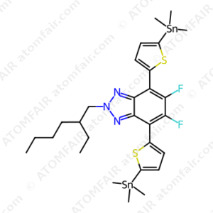2H-Benzotriazole, 2-(2-ethylhexyl)-5,6-difluoro-4,7-bis[5-(trimethylstannyl)-2-thienyl] (CAS: 2766787-21-5)