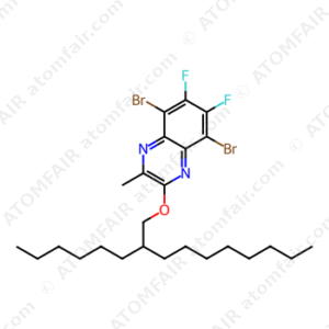 5,8-dibromo-6,7-difluoro-3- methyl-2-((2-hexyldecyl)oxy)quinoxaline (CAS: 2414359-15-0)