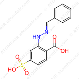 2-Benzilidene hydraiino-4-sulfo benzoic acid (CAS: 77734-52-2)