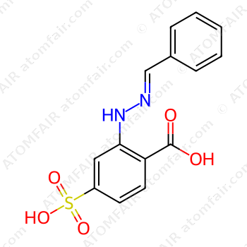 2-Benzilidene hydraiino-4-sulfo benzoic acid (CAS: 77734-52-2)