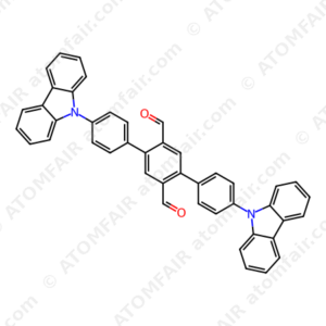 4,4''-Di(9H-carbazol-9-yl)-[1,1':4',1''-terphenyl]-2',5'-dicarbaldehyde (CAS: N/A)