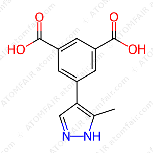 5-(3-methyl-1H-pyrazol-4-yl)isophthalic acid (CAS: N/A)