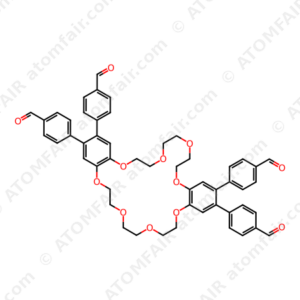 4,4',4'',4'''-(6,7,9,10,12,13,20,21,23,24,26,27-dodecahydrodibenzo[b,n][1,4,7,10,13,16,19,22]octaoxacyclotetracosine-2,3,16,17-tetrayl)tetrabenzaldehyde (CAS: N/A)