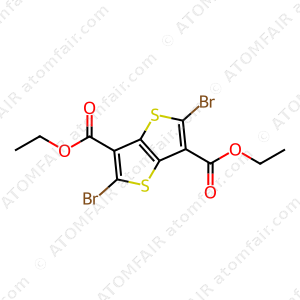 Diethyl 2,5-dibromothieno[3,2-b]thiophene-3,6-dicarboxylate (CAS: 1800376-55-9)