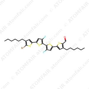 5'''-Bromo-3'',4'-difluoro-4,4'''-dihexyl-[2,2':5',2'':5'',2'''-quaterthiophene]-5-carbaldehyde (CAS: N/A)