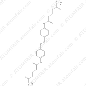 Pentanoic acid, 5,5’-(dithiobis(4,1-phenyleneimino))bis(5-oxo),disodium salt (CAS: 1651116-10-9)