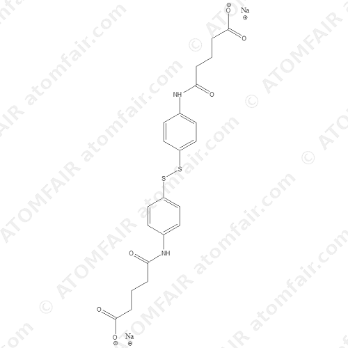 Pentanoic acid, 5,5’-(dithiobis(4,1-phenyleneimino))bis(5-oxo),disodium salt (CAS: 1651116-10-9)