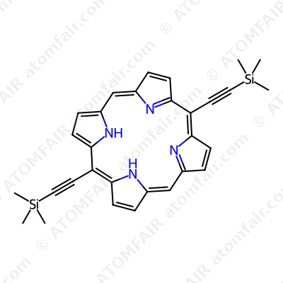 5,15-Di(trimethylsilylethynyl)porphyrin (CAS: 220676-02-8)