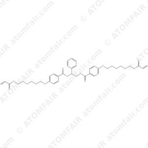 Benzoic acid, 4-[[6-[(1-oxo-2-propenyl)oxy]hexyl]oxy]-, 1-phenyl-1,2-ethanediyl ester (9CI) (CAS: 168904-15-2)