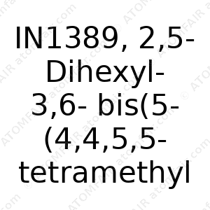 IN1389, 2,5-Dihexyl-3,6-bis(5-(4,4,5,5-tetramethyl-1,3,2-dioxaborolan-2-yl)thiophen-2-yl)pyrrolo[3,4-c]pyrrole-1,4(2H,5H)-dione (CAS: N/A)