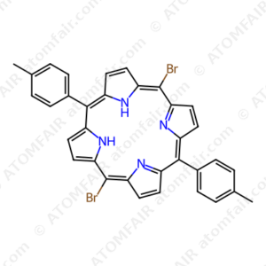 5,15-Di(p-tolyl)-10,20-dibromoporphyrin (CAS: 460088-30-6)