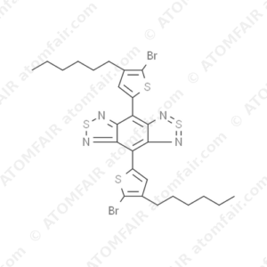 4,8-Bis(5-bromo-4-(2-hexyl)thiophen-2-yl)benzo[1,2-c:4,5-c']bis[1,2,5]thiadiazole (CAS: 1334032-10-8)