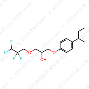 2-Propanol, 1-[4-(1-methylpropyl)phenoxy]-3-(2,2,3,3-tetrafluoropropoxy)- (CAS: 308362-88-1)
