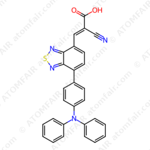 2-Cyano-3-(7-(4-(diphenylamino)phenyl)-benzo[c ][1,2,5]- thiadiazol-4-yl)acrylic acid (CAS: 1415134-59-6)