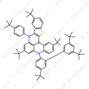 5H,9H-[1]Benzothieno[2',3':5,6][1,4]azaborino[2,3,4-kl]phenazaborine, 2,7,11-tris(1,1-dimethylethyl)-9-[4-(1,1-dimethylethyl)phenyl]-5-[3',5,5'-tris(1,1-dimethylethyl)[1,1'-biphenyl]-2-yl] (CAS: 2444308-96-5)