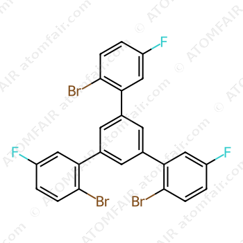 2,2''-Dibromo-5'-(2-bromo-5-fluorophenyl)-5,5''-difluoro-1,1':3',1''-terphenyl (CAS: 2260763-86-6)