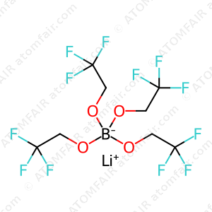 Borate(1-), tetrakis(2,2,2-trifluoroethanolato-κO)-, lithium (1:1) (CAS: 291541-84-9)