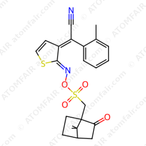 (Z)-2-((Z)-2-((((((1R,4R)-7,7-dimethyl-2-oxobicyclo[2.2.1] heptan-1-yl)methyl)sulfonyl)oxy)imino)thiophen-3(2H)-ylidene) -2-(o-tolyl)acetonitrile (CAS: 1138028-44-0)
